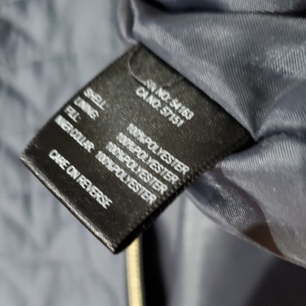 Black Rivet Blue Quilted Vest Lightweight Sleeveless - Picture 8 of 8